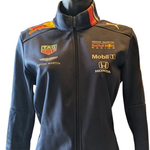 PUMA Red Bull Racing Team Softshell Jacket Women Small Aston Martin F1 Formula 1 - Picture 1 of 16